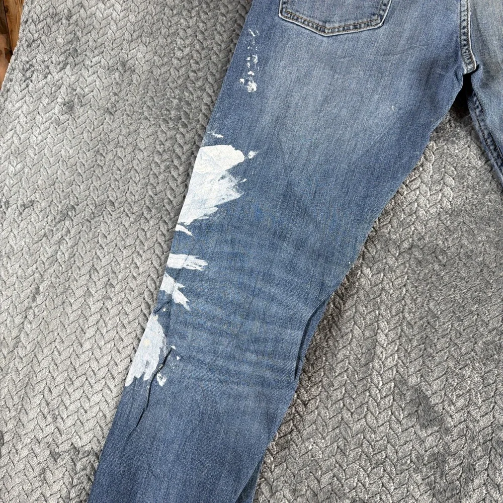 Levi's 513 Jeans Mens 34x32 Slim Straight Med Wash Denim Casual Stretch‎ Blue